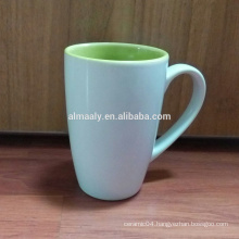 wholesale colored glazed porcelain mug ceramic colored mug
